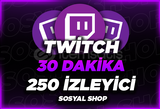 ⭐[30 DAKİKA] 250 TWİTCH CANLI İZLEYİCİ