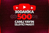 ⭐ 30 Dakika 500 canlı yayın izleyicisi ⭐