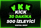 ⭐[30 DAKİKA] 500 KİCK CANLI İZLEYİCİ OTO TESLİM