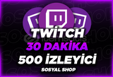 ⭐[30 DAKİKA] 500 TWİTCH CANLI İZLEYİCİ