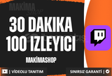 ⭐ [30 DAKIKA] TWITCH 100-150 İZLEYİCİ ⭐