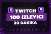 (30 DAKİKA) Twitch 100 Canlı Yayın izlenme