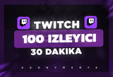 (30 DAKİKA) Twitch 100 Canlı Yayın izlenme