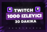 (30 DAKİKA) Twitch 1000 Canlı Yayın İzlenme