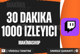 ⭐ [30 DAKIKA] TWITCH 1000 İZLEYİCİ ⭐