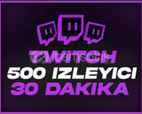 (30 DAKİKA) Twitch 500 Canlı Yayın izlenme