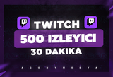 (30 DAKİKA) Twitch 500 Canlı Yayın izlenme