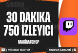 ⭐ [30 DAKIKA] TWITCH 750 İZLEYİCİ ⭐