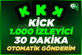 ⭐ [30 DK} 1000 KİCK STABİL İZLEYİCİ ⭐