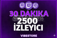⭐[30 DK] 2500 TWİTCH KALİTELİ İZLENME GARANTİ⭐
