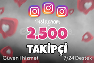 ⭐️ [30 GÜN GARANTİ] 2500 İNSTAGRAM TAKİPÇİ ⭐