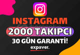 ♻️ 30 GÜN GARANTİ | INSTAGRAM 2000 TAKİPÇİ