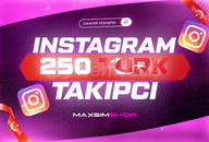 ⭐[30 Gün Garanti⚡] Instagram 250 Türk Takipçi