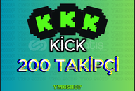⭐️[30 GÜN GARANTİ] KİCK 200 TAKİPÇİ ⭐️