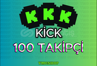 ⭐️[30 GÜN GARANTİ] KİCK 100 TAKİPÇİ ⭐️