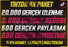 ⭐KEŞFET ETKİSİ!⭐TİKTOK 4X GERÇEK KEŞFET PAKETİ 1