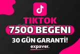 ♻️ 30 GÜN GARANTİ | TİKTOK 7500 BEĞENİ