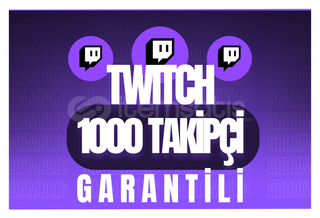 ⭐30 GÜN GARANTİ⭐ TWİTCH 1000 TAKİPÇİ  ⭐30 GÜN GARANTİ⭐ TWİTCH 1000 TAKİPÇİ