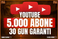 ✨30 GÜN GARANTİ | YOUTUBE 5.000 ABONE✨