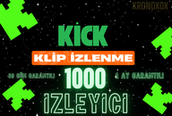 30 GÜN GARANTİLİ 1000 KLİP İZLEYİCİ