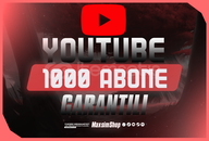 [ 30 Gün Garantili ]– 1000 YouTube Abone 