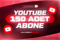 [ 30 Gün Garantili ]– 150 YouTube Abone Hizmeti