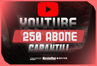 [ 30 Gün Garantili ]– 250 YouTube Abone Hizmeti