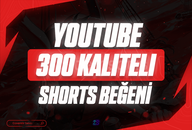 [30 GÜN GARANTİLİ] 300 Shorts Beğeni