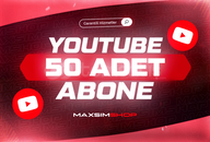 [ 30 Gün Garantili ]– 50 YouTube Abone Hizmeti 