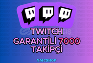 ⭐[30 GÜN GARANTİLİ] 7000 TWİTCH KALİTE TAKIPÇİ⭐