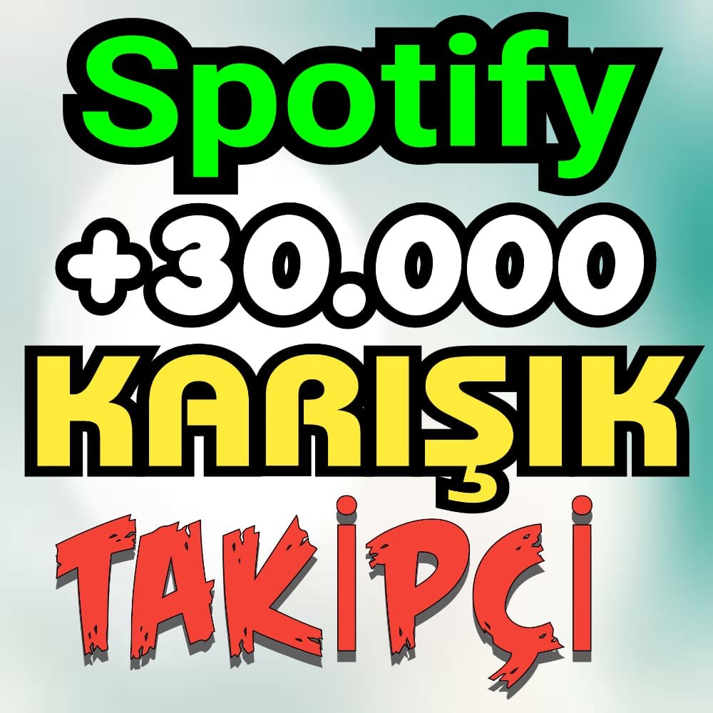 30 K Spotify Takipçi Orta Hızlı İNDİRİMDE ✈️