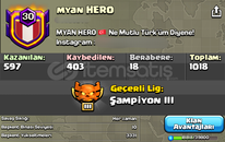 30 LVL BAŞKENT FULL ŞAMPİYON 3 LİGLİ