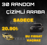 30 Random Çizimli Araba