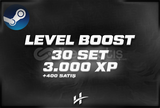 30 SET / 3000 XP - STEAM LEVEL BOOST