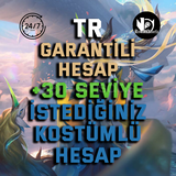 +30 SEVİYE İSTEDİĞİNİZ 1 KOSTÜMLÜ LOL TR HESABI