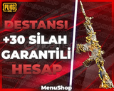 ⭐+30 SİLAH SKİN +DESTANSI UVİP+ PUBG RANDOM⭐