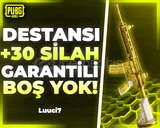 ⭐+30 SİLAH SKİN⭐ +DESTANSI UVİP+ PUBG RANDOM