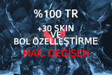 +30 SKIN VE BOL ÖZELLEŞTİRMELİ VALORANT HESAP