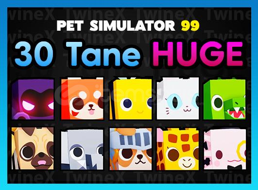 20 Tane Huge Pet Simulator 99 20 Tane Huge Pet Simulator 99