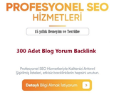 300 Adet Blog Yorum Backlink