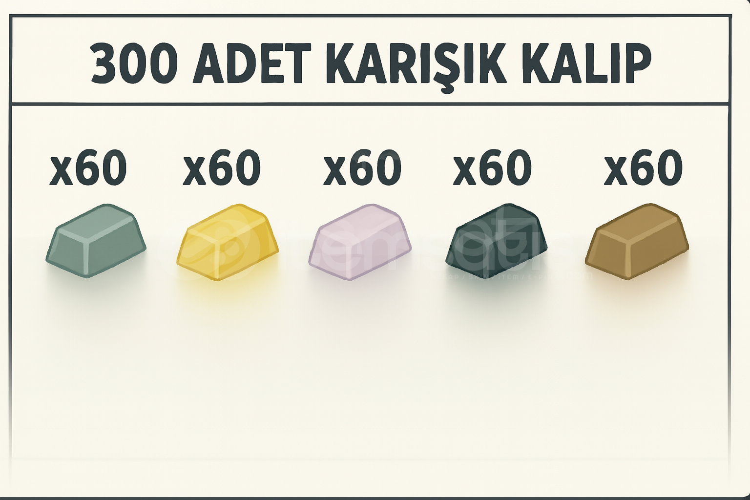 300 Adet Karışık Kalıp 300 Adet Karışık Kalıp