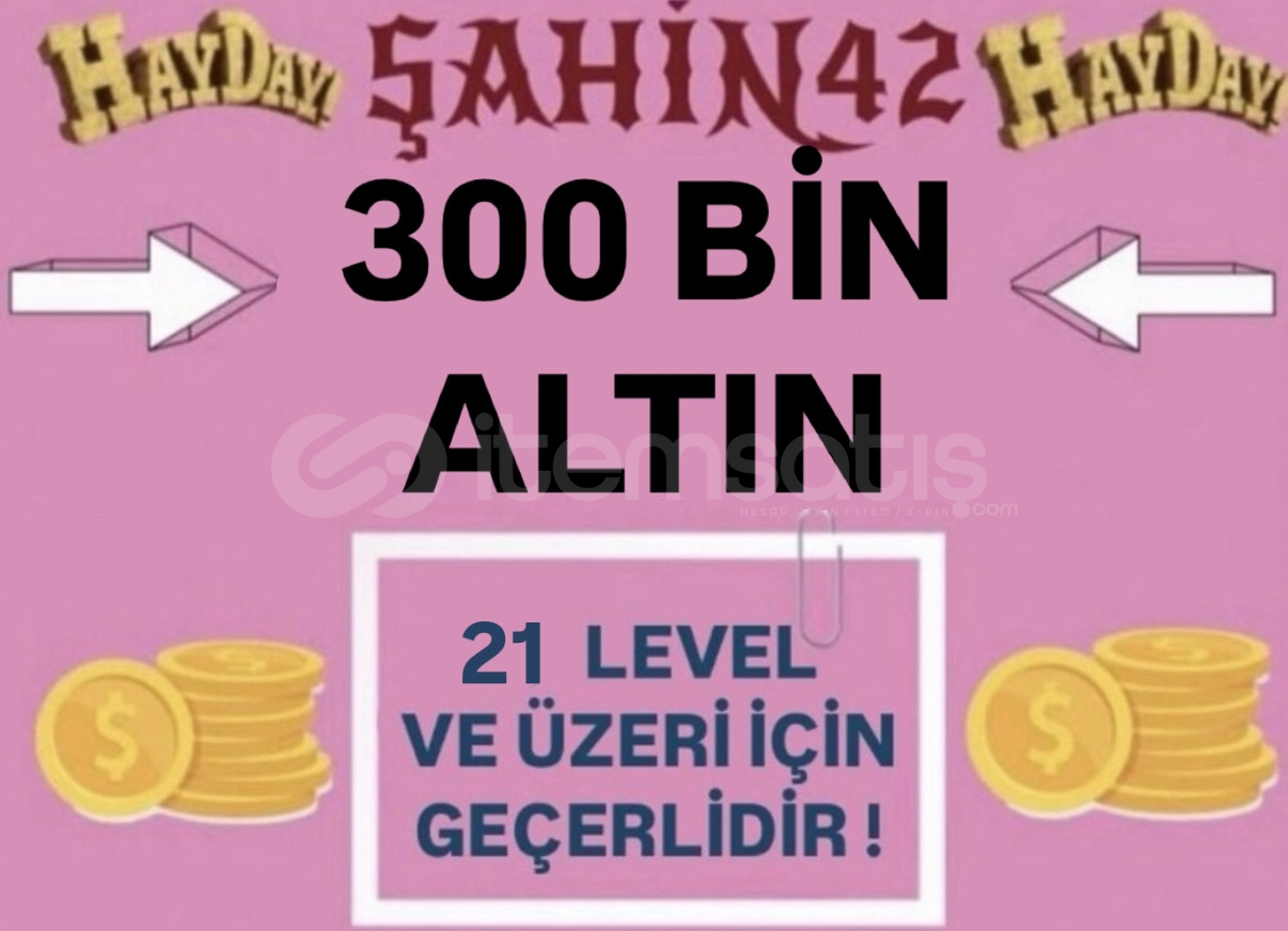 300 BIN ALTIN (21+LVL) 300 BIN ALTIN (21+LVL)