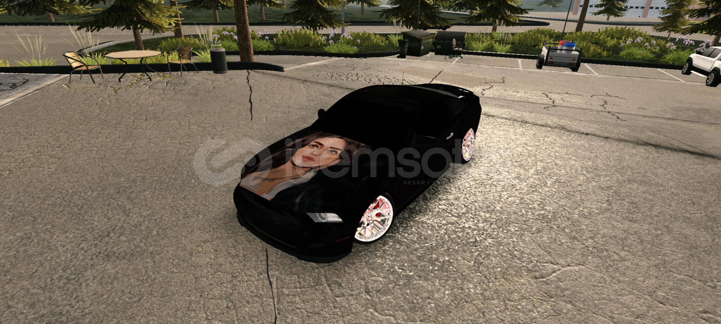 300 hp stok sesli hız krom far jant var 300 hp stok sesli hız krom far jant var