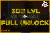 ⭐300 LVL + FULL UNLOCK - GTA 5 ONLİNE