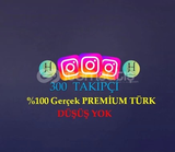 300 PREMİUM TÜRK TAKİPÇİ