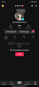 300 takipçili tik tok hesabı