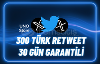 ⭐300 Türk Retweet - 30 Gün Garantili⭐