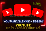 [ 3000] 3 Bin Youtube İzlenme + Beğeni
