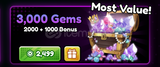 3000 Gems - Anime Defense RNG