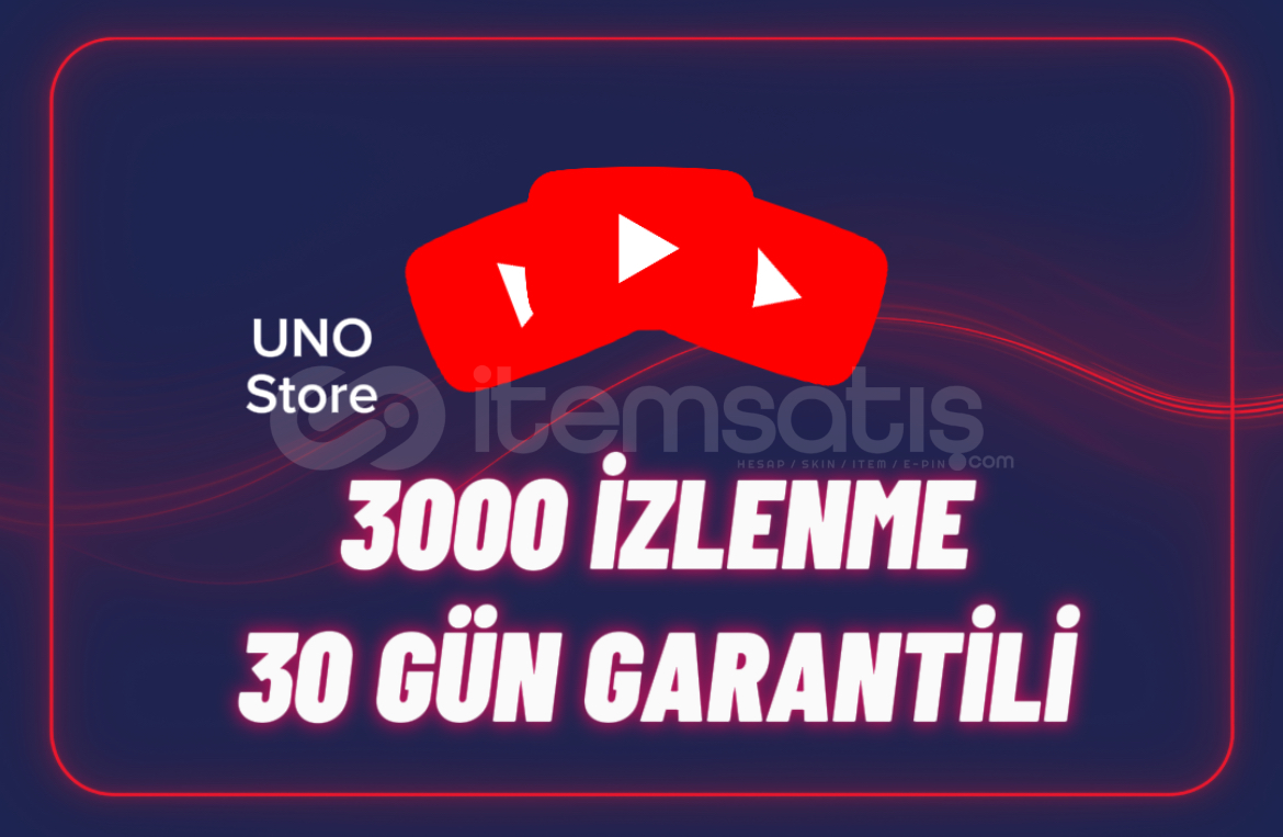 ⭐3000 Gerçek İzlenme - 30 Gün Garantili⭐ ⭐3000 Gerçek İzlenme - 30 Gün Garantili⭐